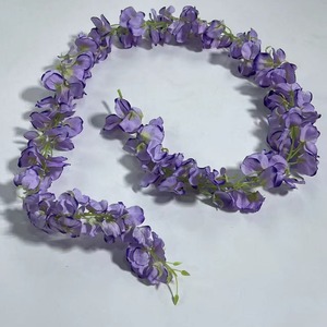 ดอกวิสทีเรียผ้าไหมประดิษฐ์ สีชมพู สีม่วง สีแดง สำหรับตกแต่งงานแต่งงาน ตกแต่งภายนอกบ้าน ตกแต่งเพดาน รุ่นปี 2025 - Product Image 3