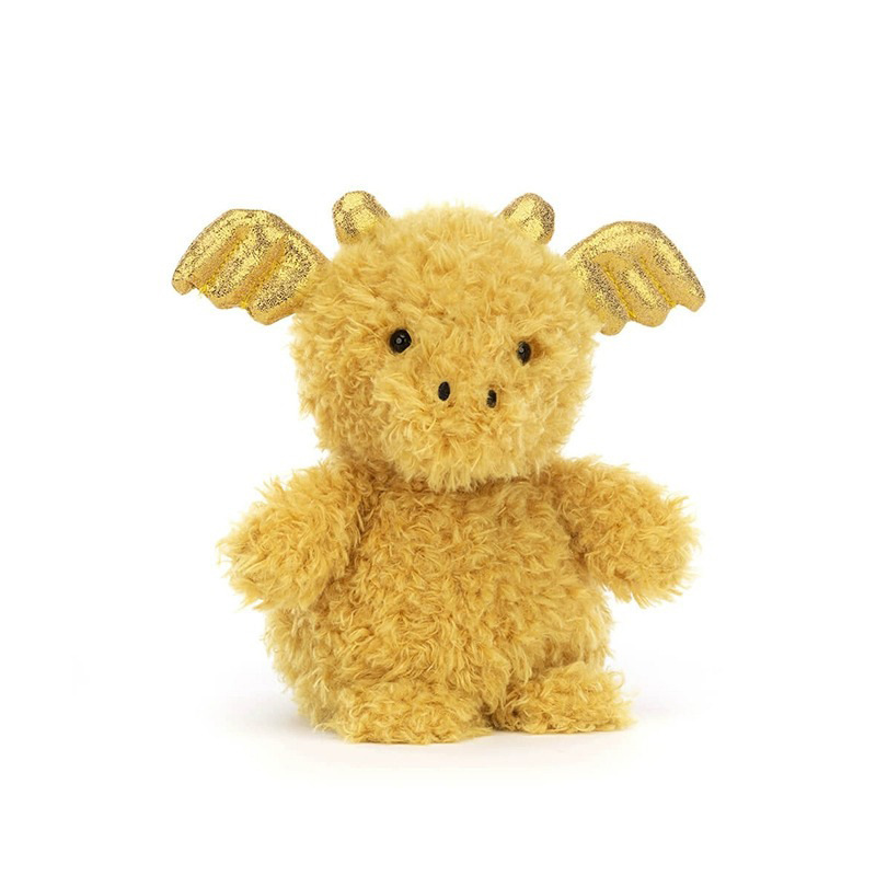Dragon doré bouclé 18cm