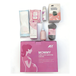 Kit de Maternidad: Calcetines, Ropa Interior de Algodón Postparto, Almohadillas de Lactancia, Toallitas Húmedas, Biberón, Espray de Espuma de Hamamelis Perineal - Product Image 6