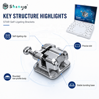 Shinye Orthodontic Roth Bracket 022, Appareil Dentaire Orthodontique en Acier Inoxydable, Bracket Orthodontique Autoligaturant