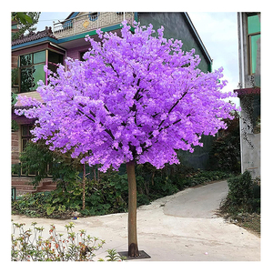 Fleurs de <span class=keywords><strong>cerisier</strong></span> artificielles violettes japonaises centres de table étendus pour faux arbres de mariage faux arbres de fleurs de <span class=keywords><strong>cerisier</strong></span> pour la vente de mariage - Product Image 1