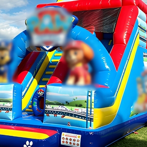 Toboggan gonflable combiné à thème dessin animé pour chiots de sauvetage certifié EN14960, résistant aux intempéries pour les jeux de festival de dessins animés communautaires - Product Image 6
