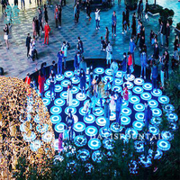 Rgb Touch Color Change Led Brique Lumière 3D Interactive Led Dance Floor Lumières Affichage Pour L'éclairage Extérieur Spectacle