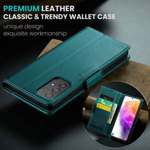 Étui portefeuille magnétique en cuir <span class=keywords><strong>R20</strong></span> pour Samsung Galaxy A73, nouvelle arrivée de luxe, étui à rabat avec béquille pour Samsung A73, étuis de type livre - Product Image 6