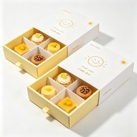 Boîte à biscuits personnalisée recyclable la moins chère, boîte d'emballage personnalisée pour beignets, pain, gâteaux au chocolat, emballage alimentaire pliable