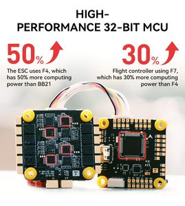 Controlador de Vuelo T-Hobby Velox <span class=keywords><strong>CINE</strong></span> F7+V50A SE ESC SpeedyBee F3 Evo Brushed con Configuración Blackbox para Accesorios de Drones Aéreos - Product Image 6