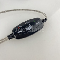 Ensemble de câbles adaptateur MIDI USB INOUT Cordon de convertisseur de clavier PC vers musique Élément de musique portable léger