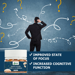 Factory Direct <b>lions</b> <b>Mane</b> Focus Gummies with Total Carbohydrate Supports Memory and Improved State of Focus Gummies - Product Image 5