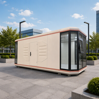 Conception de capsule pour camping, maison préfabriquée en forme de capsule