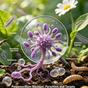 Poudre humectable bio-molluscicide et nématicide Purpureocillium Lilacinum haute puissance 100 milliards d'UFC/g - Product Image 4