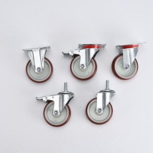 Exzellenter Preis 3 Zoll 4 Zoll 5 Zoll 60-100kg Tragfähigkeit Blaue TPR Industrielle Rollen mit Gewindestange - Product Image 3