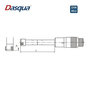 Dasqua Ultimate Accuracy 6-8mm Carbide-tipped Three Point Inside <b>Micrometer</b> With Extension 4411-5101 Inside <b>Micrometer</b> - Product Image 4