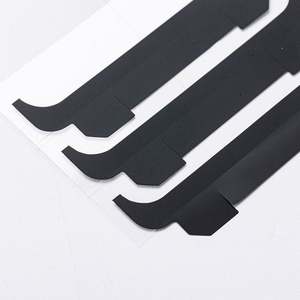 Cinta de enmascarar acrílica PET negra de alta temperatura, bloqueadora de luz, de corte individual, sin residuos, ignífuga, superventas de fábrica - Product Image 2