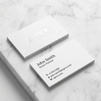 Cartes de visite blanches mates personnalisées avec logo brillant UV sélectif, impression OEM, vente en gros directe usine