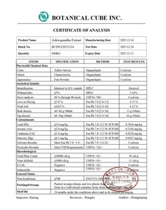 B.c.i nhãn hiệu riêng Chất lượng cao Ashwagandha chiết xuất từ rễ 10% withanolides Ashwagandha chiết xuất - Product Image 5