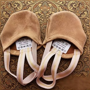 Chaussons de gymnastique artistique russes marron, chaussettes <span class=keywords><strong>demi</strong></span>-paume, chaussures de ballet d'entraînement, chaussons de <span class=keywords><strong>danse</strong></span> pour enfants et adultes - Product Image 1