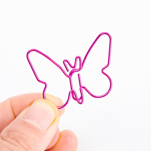 Graffetta a forma <span class=keywords><strong>di</strong></span> <span class=keywords><strong>farfalla</strong></span> rosa graffetta in metallo carino segnalibro Cucurbit Clip Decorative per ufficio <span class=keywords><strong>di</strong></span> cancelleria Kawaii - Product Image 4