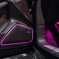 64 couleurs éclairage dynamique intérieur de voiture lumière ambiante led voiture lumières d'ambiance décoratives pour Porsche Panamera 2017-2023