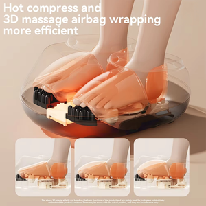 Masajeador de Pies y Piernas Inalámbrico de Cobertura Completa con Control Remoto, Color Azul Oscuro, Máquina de Rehabilitación Deportiva - Product Image 2