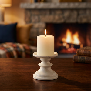 White <b>Candle</b> Holder Pedestal Stand Decorative Pillar <b>Candle</b> Stand Classic <b>Candle</b> Holder Centerpiece for Home Decor Wedding Table - Product Image 2