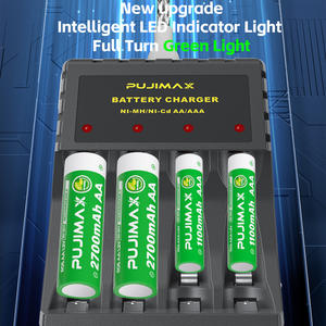 Интеллектуальное зарядное устройство PUJIMAX с несколькими аккумуляторами, 4 слота, <span class=keywords><strong>USB</strong></span>-кабель для AA/AAA Ni-Cd аккумуляторных батарей для микрофона дистанционного управления - Product Image 3