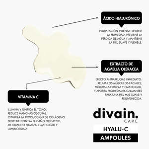 Divain Hyalu-C Ampoules 10x2Ml Siero alla Vitamina C Idratante per Tutti i Tipi di Pelle - Product Image 3