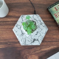 Base Hexagonal para Maceta Flotante, Maceta Magnética Electrónica, Material ABS, Regalos Personalizados para el Hogar