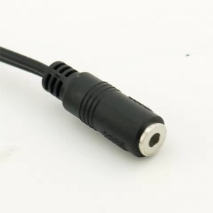 Adaptateur audio Y en Y, <span class=keywords><strong>mini</strong></span> <span class=keywords><strong>jack</strong></span> femelle stéréo TRS 3,5 mm (1/8 pouce) vers double <span class=keywords><strong>jack</strong></span> mâle mono <span class=keywords><strong>TS</strong></span> 6,35 mm (1/4 pouce) coudé, câble de 20 cm - Product Image 2