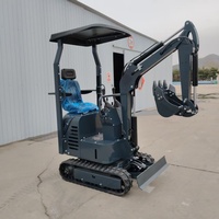 Mini-excavatrice Catapiller de fabrication chinoise, 1 tonne, mobile, multi-usages, en vente