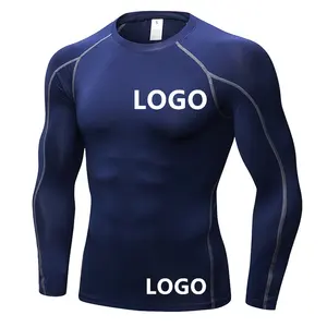 เสื้อเชิ๊ตตัวยาวแขนยาวแห้งเร็วเสื้อแร็ชการ์ดสำหรับผู้ชายชุดว่ายน้ำชายเสื้อสำหรับเล่นเซิร์ฟชุดว่ายน้ำ