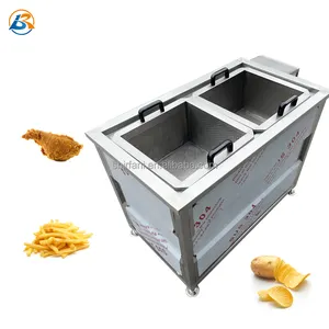 Máquina comercial para hacer patatas fritas, máquina freidora de pollo, máquina para freír cacahuetes, equipo para freír nueces