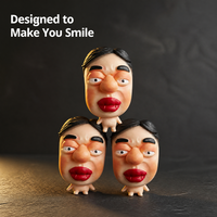 Jouets Squishy Personnalisés OEM ODM : Compagnon de Bureau Super Doux, Mat et Lisse, Design Homme Amusant à Grande Tête