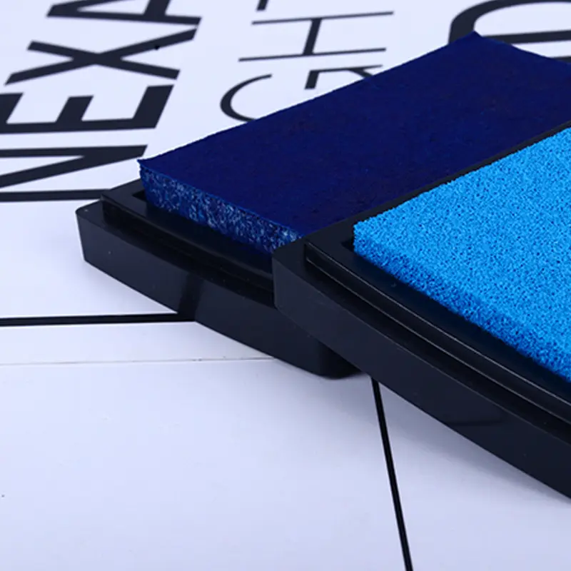 Venda quente animal quadrado caso azul tinta pad tecido tinta almofada para crianças