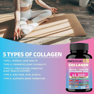 OEM Bestseller 14-in-1 Collageen Peptide <span class=keywords><strong>Capsules</strong></span> Vital Glow Mariene Collageen Biotine Keratine voor Gezonde Huid Beautyproducten - Product Image 5