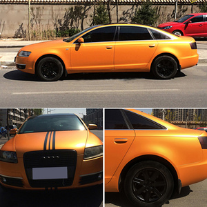 Không Khí Bong Bóng Miễn Phí Matte Chrome Gốm Sứ Xe Da Bọc Tự Động Vinyl Màu Nâu - Product Image 6