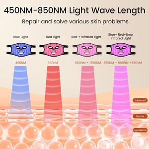 Nuevo Instrumento de Tratamiento con Luz Roja para el Hogar, Máquina de Belleza Facial, Máscara <span class=keywords><strong>LED</strong></span> para el Cuidado de la Piel, Máscara de Tratamiento con Luz Roja Antiarrugas - Product Image 3