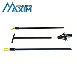 Barre de remorquage professionnelle <span class=keywords><strong>pour</strong></span> véhicules, à utiliser avec des chariots à roulettes, <span class=keywords><strong>pour</strong></span> contrôler la direction de déplacement des voitures - Product Image 4