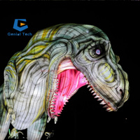 Festival traditionnel JN-Zm24 lanternes en soie chinoises LED thème dinosaure néon décorations d'halloween centre commercial parc expositions noël