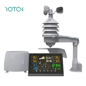 Professional Wireless Weather Station Digital Anemometer With Rain Gauge High Temperature
