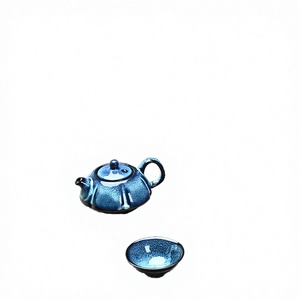 Wholesale Ceramic Kiln Change Tea Set Retro Light Luxury Design Star Lamp Portable Travel Commercial <b>Gift</b> <b>Gift</b> <b>Box</b> Custom Logo - Product Image 3