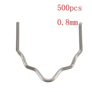 Clous de soudure en plastique 600 pièces 0,6-0,8 mm, agrafes plates ondulées pour la réparation de pare-chocs de voiture - Product Image 3