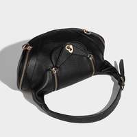 Automne hiver nouvelle mode sac à main polyvalent coeur serrure Niche conception sous les bras fermeture éclair doux dames personnalisé voyage sac à main