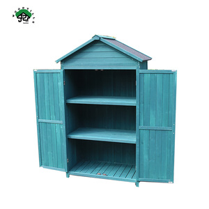 Grand <span class=keywords><strong>jardin</strong></span> extérieur bleu hangars à bois bon marché stockage extérieur moderne - Product Image 4