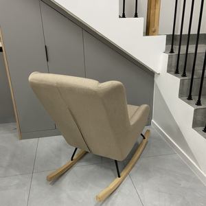 Silla Mecedora de Cuero Moderna para Bebés, <span class=keywords><strong>Cuna</strong></span> Deslizante Plegable, Diseño Lavable, Cojín Duradero y Ecológico para Bebés/Niños - Product Image 4