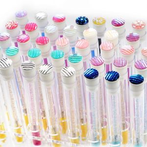 Cepillo Rosa para Extensiones de Pestañas Planas con Tubo de Plástico, Varitas de Rímel Desechables con Brillo - Product Image 5
