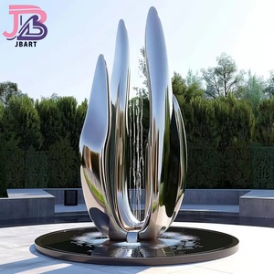 Rideau d'<span class=keywords><strong>eau</strong></span> en acier inoxydable avec grand miroir LED pour extérieur, décoration publique carrée d'hôtel, <span class=keywords><strong>fontaine</strong></span> d'<span class=keywords><strong>eau</strong></span> avec cascade - Product Image 1