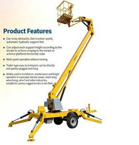 במת הרמה מפרקית לכל סוגי השטח, תמוכות הידראוליות אוטומטיות, קיבולת 200 ק\\\"ג, אידיאלית לתחזוקה ותיקונים בשטח - Product Image 3