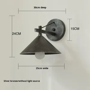 Lampe murale vintage à <span class=keywords><strong>col</strong></span> <span class=keywords><strong>de</strong></span> <span class=keywords><strong>cygne</strong></span>, conique, pour l'extérieur et l'intérieur, en bronze doré, style grange, pour éclairage <span class=keywords><strong>de</strong></span> véranda, <span class=keywords><strong>de</strong></span> jardin et <span class=keywords><strong>de</strong></span> salons - Product Image 6