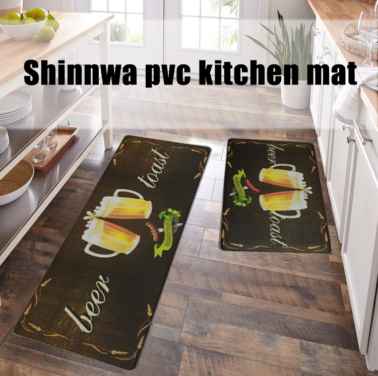 Shinnwa home decor customized printing flooring entrance foot door mat kitchen mat