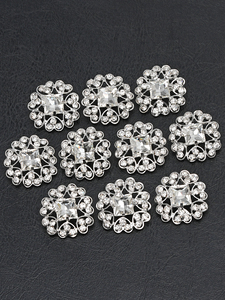 Thanh Lịch Đồng Claw kim cương chuỗi nút Chất lượng cao lấp lánh Rhinestone ốc vít cho sang trọng ăn mặc áo & thời trang Hàng may mặc - Product Image 6